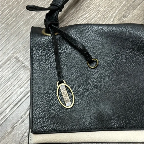 Carlos Santana Women’s Black and Beige Crossbody Bag Minimalist Look - Picture 2 of 6
